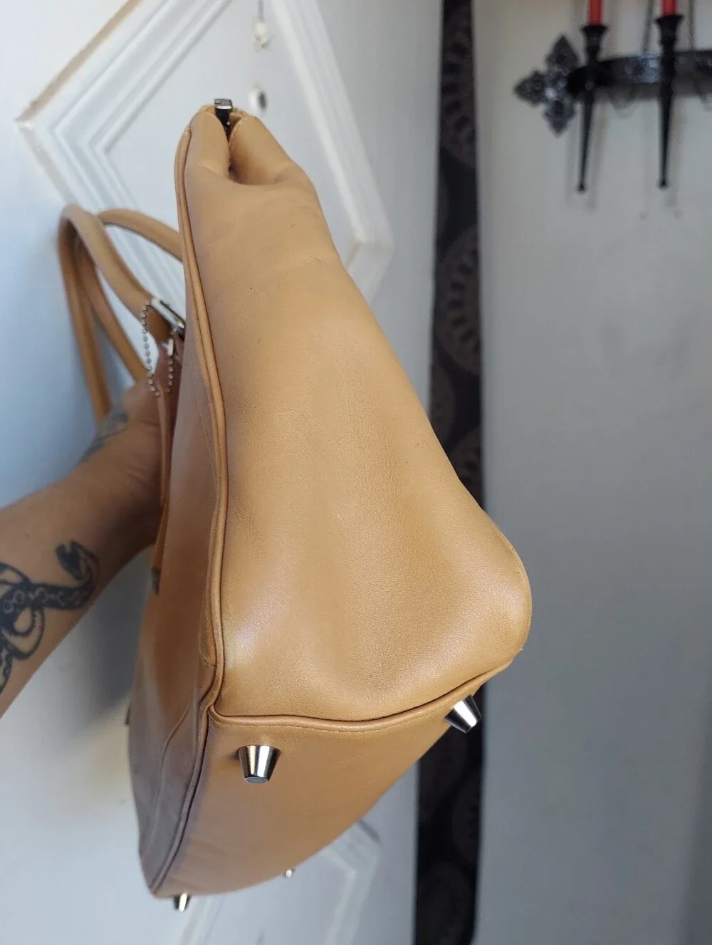 Vintage Coach Camel Large Legacy Tote 9420💛🧡